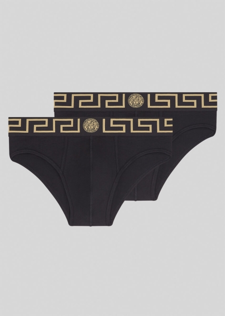 Boxeri Versace Greca Border Bi-Pack Barbati | KSQJTNO-08